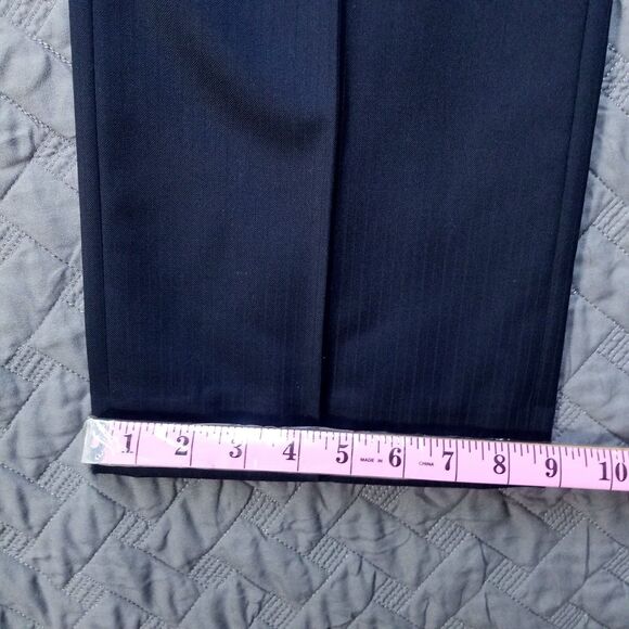 Blackberrys Dress Pants Mens 36x34 Black Flat Front Straight Relaxed Dark Wash - Picture 5 of 12